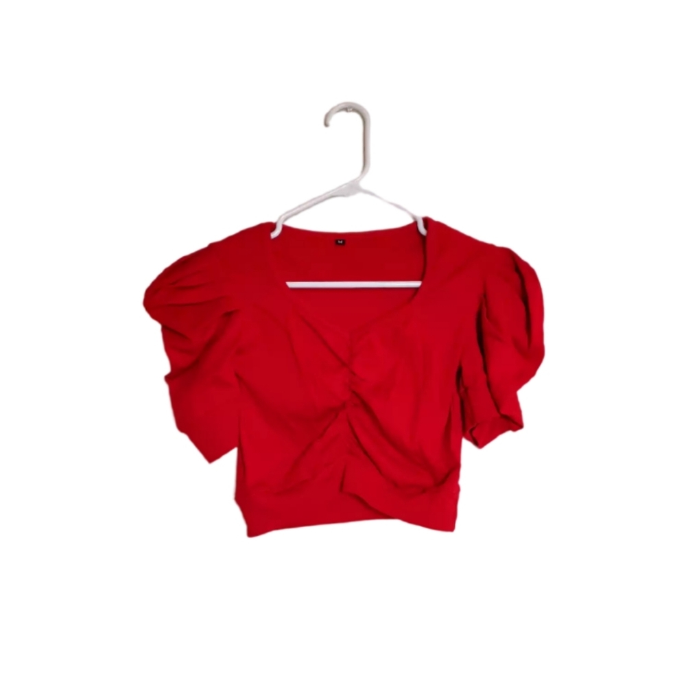 NWOT Red Indian Saree Blouse Top